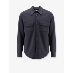 Aspesi Men Virgin Wool Blend Shirt/Jacket With Thermal Insulation